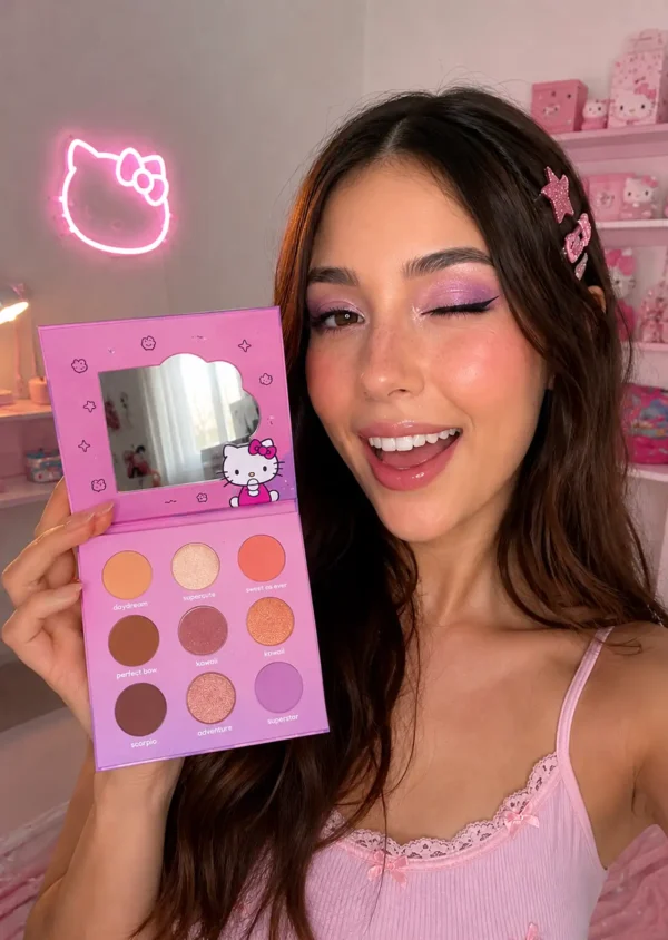 The Crème Shop x Hello Kitty Paleta de 9 Sombras Kawaii Cute