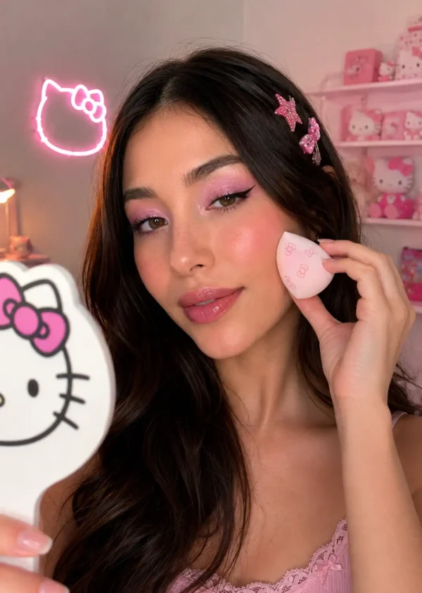 The Créme Shop x Hello Kittty Esponjas Plush Blender duo