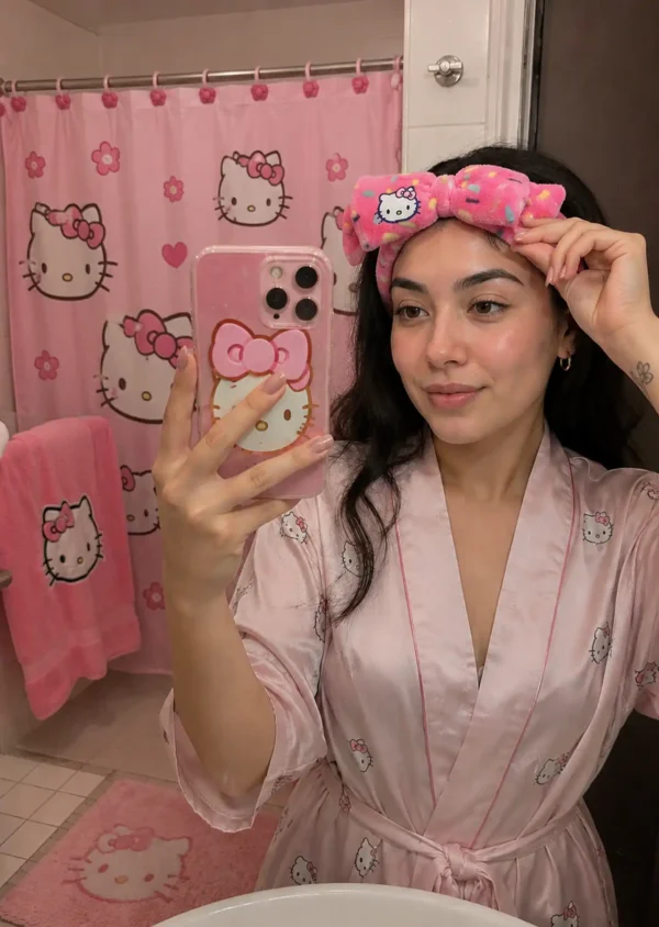 The Crème Shop x Hello Kitty Banda Happy Birthday Celebrate Plush Spa Headband