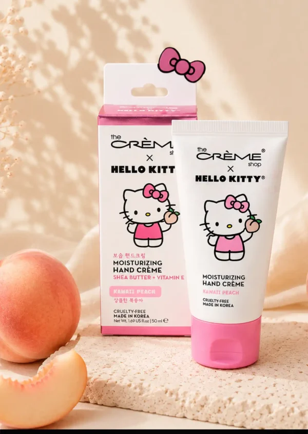The Crème Shop x Hello Kitty Crema de Manos Moisturizing Hand Cream Kawaii Peach