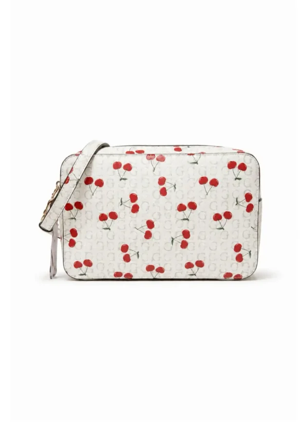 Bolsa Guess Laurel Crossbody con Estampado de Cerezas