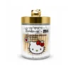 The Crème Shop x Hello Kitty Chic Reusable Envase Dorado Con Cotonetes
