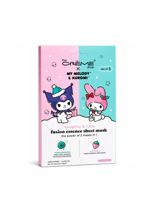 The Creme Shop My Melody & Kuromi Mascarilla Facial 2 en 1 Naughty & Nice Essence