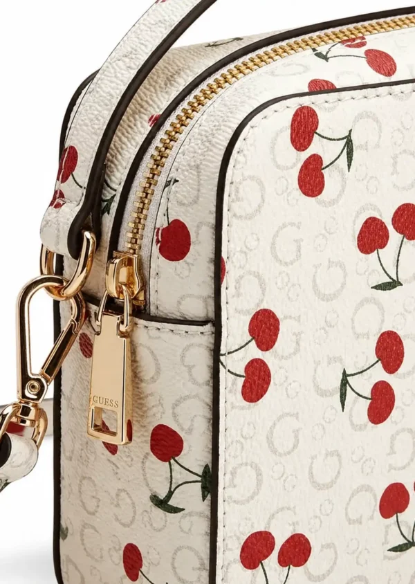 Bolsa Guess Laurel Crossbody con Estampado de Cerezas