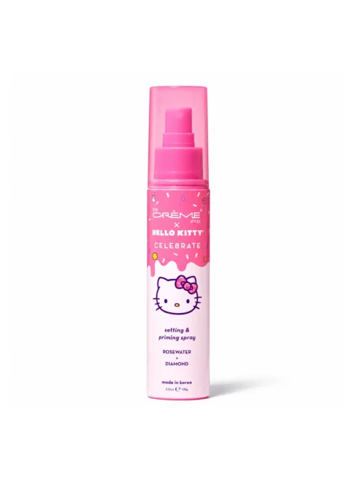 The Crème Shop x Hello Kitty Agua de Rosas Facial Celebrate Setting & Priming Spray Rose Water + Diamond