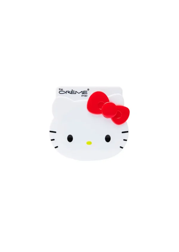 he Crème Shop x Hello Kitty Papel Matificante Mattifying Green Tea Blotting Paper with Mirror and Puff, Absorb Excess Oil, Makeup-Friendly (100 Hojas))