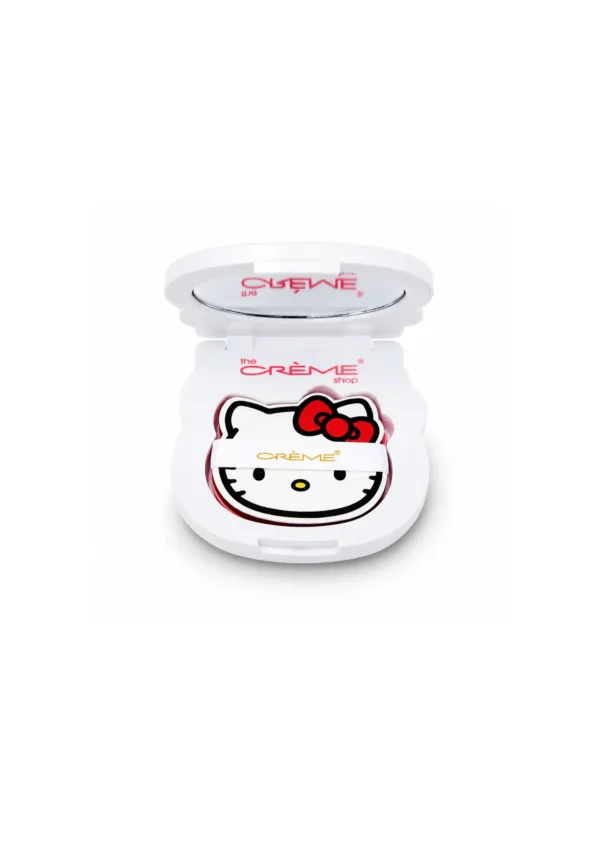 he Crème Shop x Hello Kitty Papel Matificante Mattifying Green Tea Blotting Paper with Mirror and Puff, Absorb Excess Oil, Makeup-Friendly (100 Hojas))