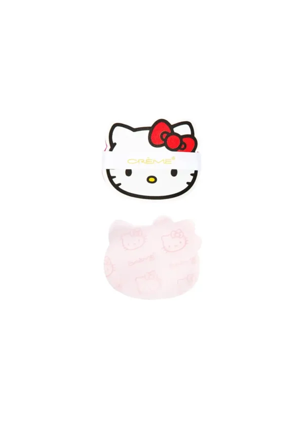 he Crème Shop x Hello Kitty Papel Matificante Mattifying Green Tea Blotting Paper with Mirror and Puff, Absorb Excess Oil, Makeup-Friendly (100 Hojas))