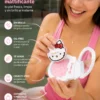 he Crème Shop x Hello Kitty Papel Matificante Mattifying Green Tea Blotting Paper with Mirror and Puff, Absorb Excess Oil, Makeup-Friendly (100 Hojas))