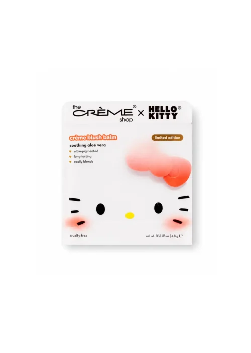 The Crème Shop x Hello Kitty Rubor en Crema Multiusos Creme Blush Balm, Tono Peach Pouf