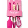 Set de 3 Utensilios Rosas de Cocina de Silicona Juicy Couture