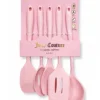 Set de 5 Utensilios Rosas de Cocina de Silicona Juicy Couture