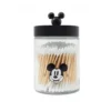 The Crème Shop x Mickey Mouse Chic Reusable Envase Negro Con Cotonetes