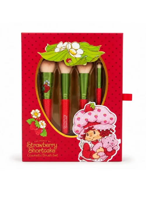 Set de 4 Brochas Strawberry Shortcake Rosita Fresita 🍓