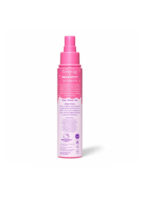 The Crème Shop x Hello Kitty Agua de Rosas Facial Celebrate Setting & Priming Spray Rose Water + Diamond