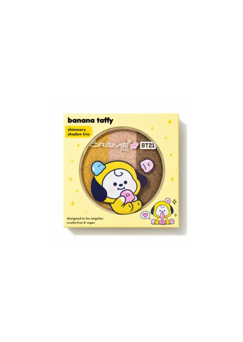 The Crème Shop x BT21 Trío Sombras Eyeshadow Banana Taffy