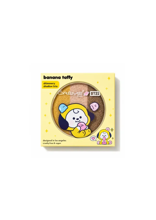 The Crème Shop x BT21 Trío Sombras Eyeshadow Banana Taffy