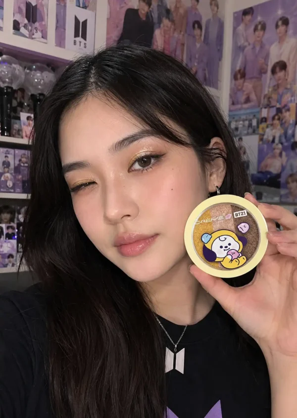 The Crème Shop x BT21 Trío Sombras Eyeshadow Banana Taffy