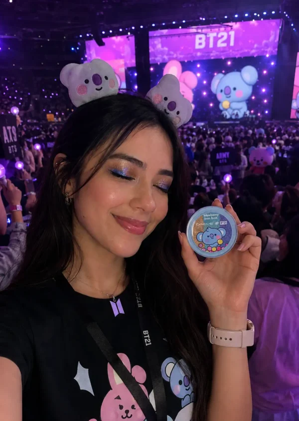 The Crème Shop x BT21 Trío Sombras Baby Koya Blueberry Bon Bon