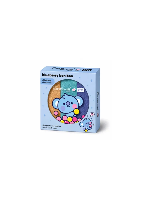 The Crème Shop x BT21 Trío Sombras Baby Koya Blueberry Bon Bon