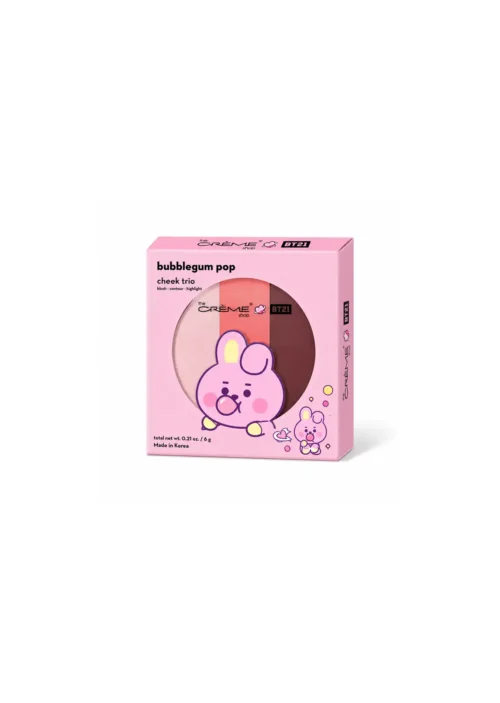 The Crème Shop x BT21 Trío Sombras Baby Cooky Eyeshadow Bubblegum Pop