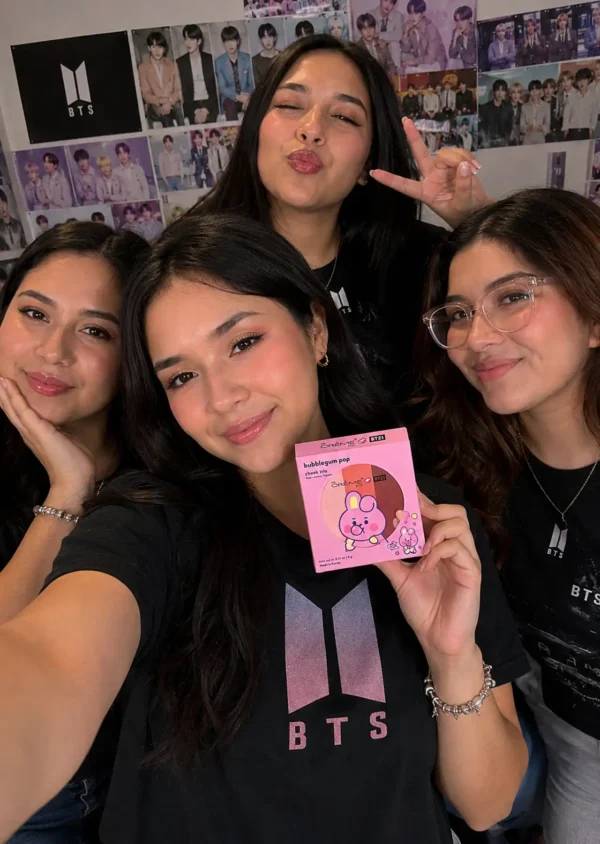 The Crème Shop x BT21 Trío Sombras Baby Cooky Eyeshadow Bubblegum Pop
