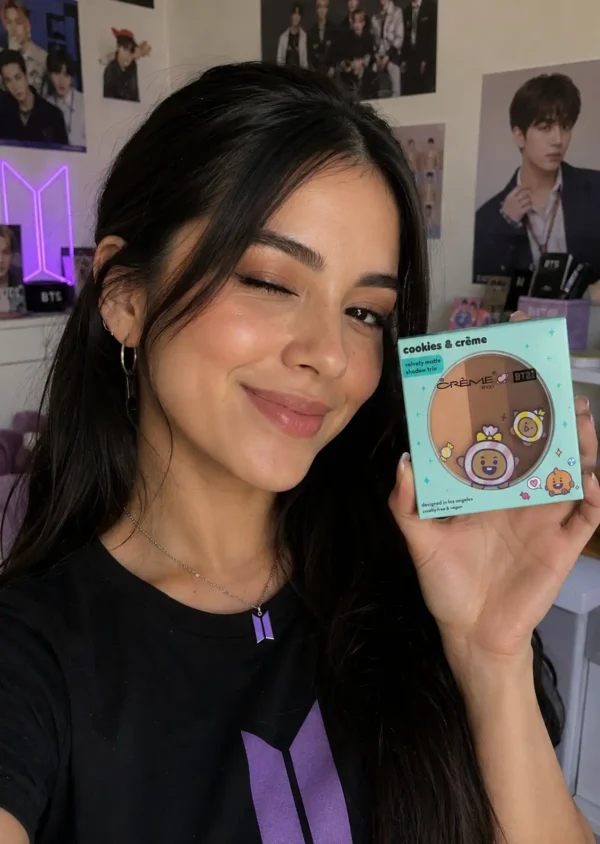 The Crème Shop x BT21 Trío Sombras Baby Shooky Cookies & Cream