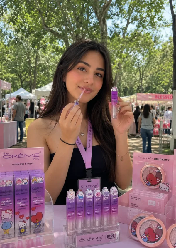 The Crème Shop x Hello Kitty Brillo Labial Jelly Glaze High-Shine tono Sparkle