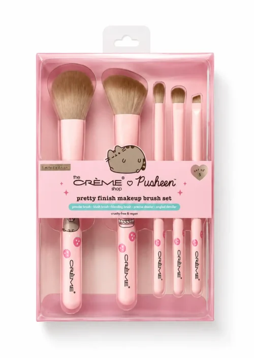 The Crème Shop X Pusheen 5 Brochas de Maquillaje Pretty Finish