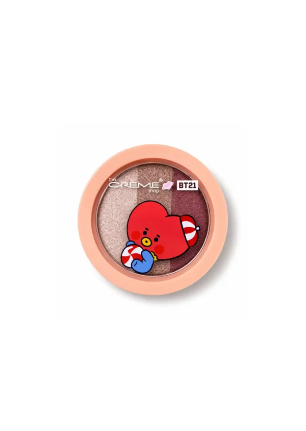 The Crème Shop x BT21 Trío Sombras Eyeshadow Licorice Twist Tata