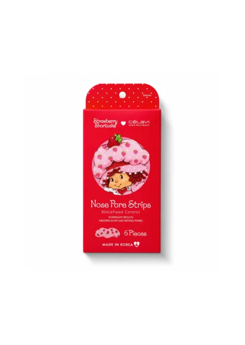 Célavi x Strawberry Shortcake/Fresita Rosita Nose Pore Strips Nariz Puntos Negros (6 piezas) 🍓