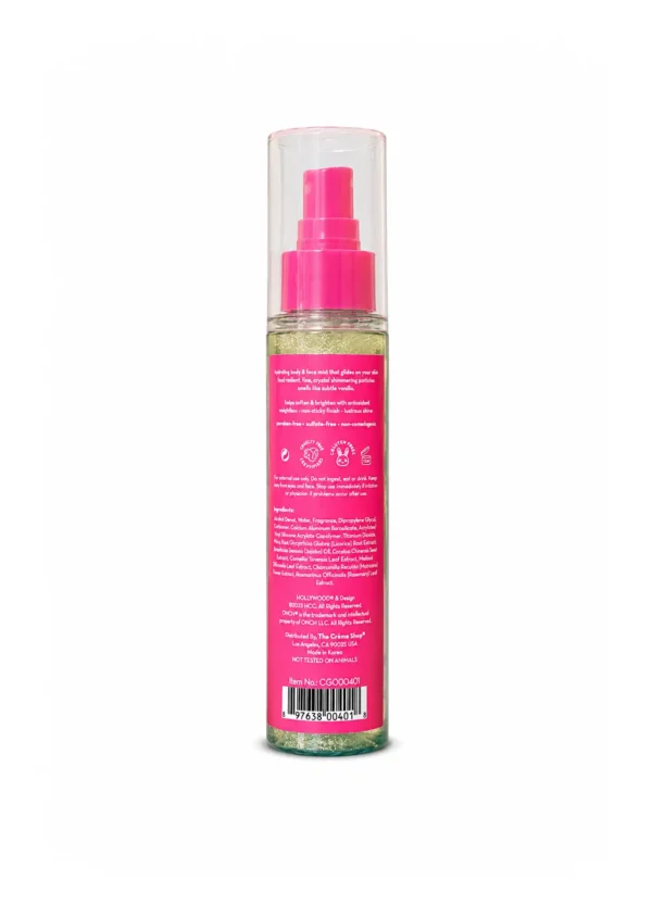 The Crème Shop x Hollywood Crystal Glow Shimmer Mist