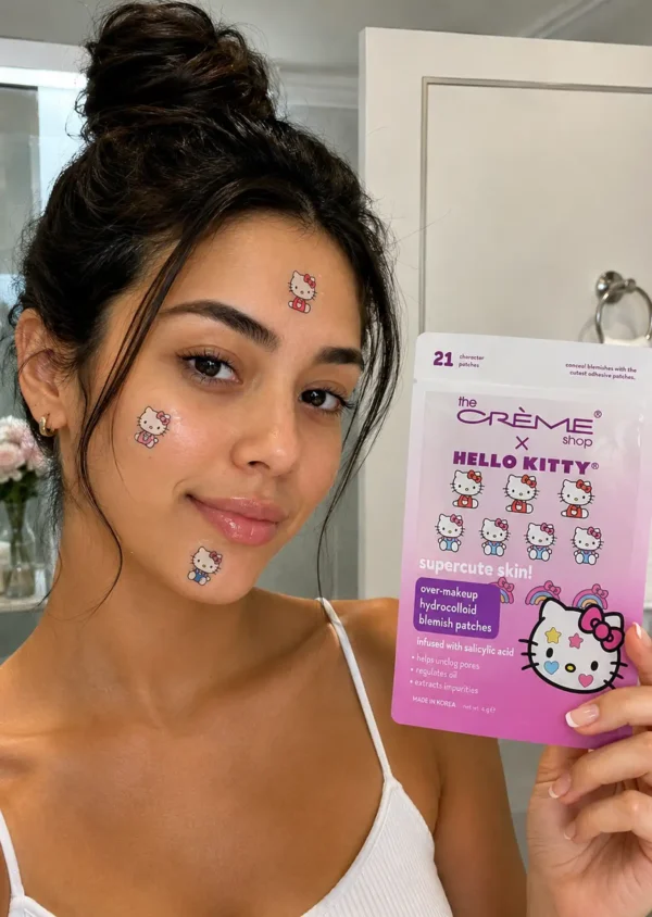 The Crème Shop x Hello Kitty Super Cute Skin! Parches Granos