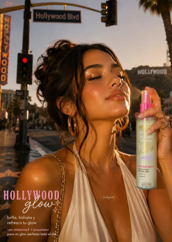 The Crème Shop x Hollywood Crystal Glow Shimmer Mist