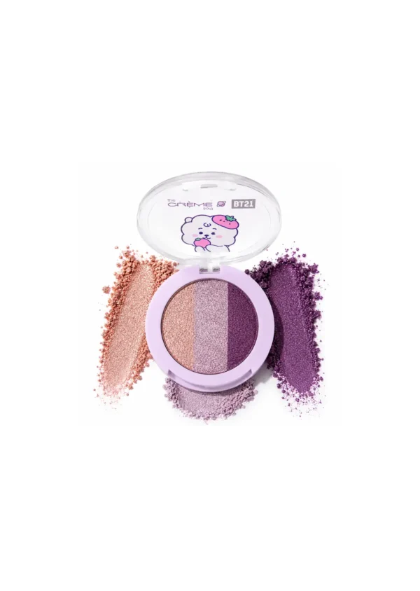 The Crème Shop x BT21 Trío Sombras Eyeshadow Grape Jelly Bean