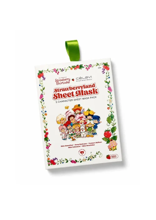 Célavi x Strawberry Shortcake Strawberryland 5 Sheet Mask Pack Set | Mascarillas Faciales Rosita Fresita 🍓