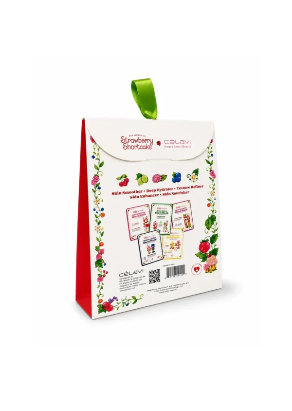 Célavi x Strawberry Shortcake Strawberryland 5 Sheet Mask Pack Set | Mascarillas Faciales Rosita Fresita 🍓