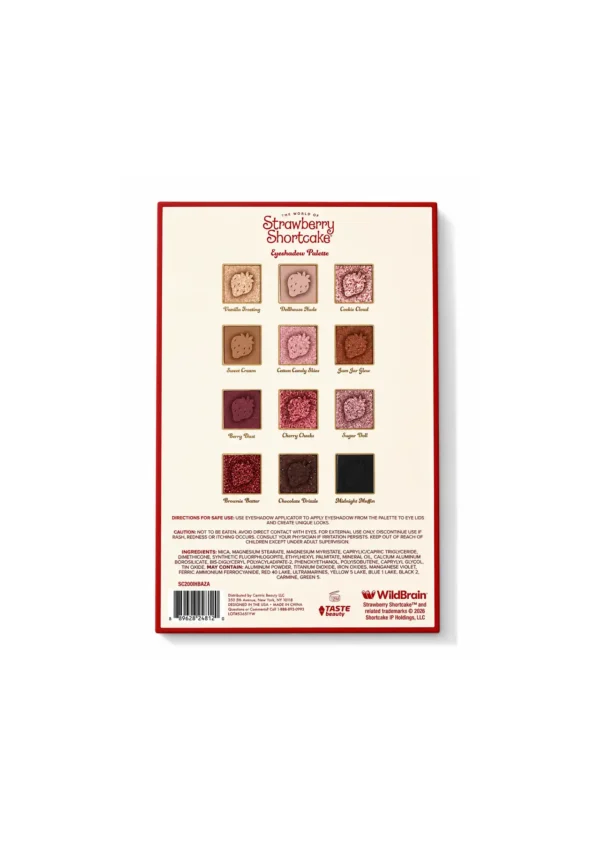 Simple Smart Beauty x Strawberry Shortcake Eyeshadow Palette/Rosita Fresita Paleta de Sombras 🍓