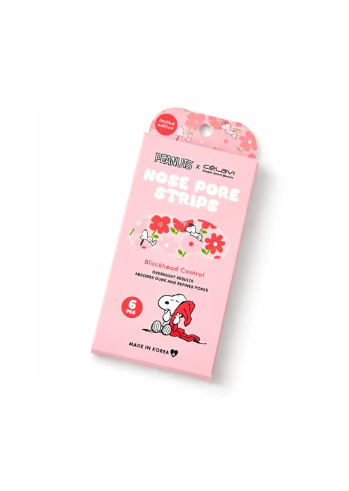 Célavi X Peanuts Snoopy Nose Pore Strip Nariz Puntos Negros 6 piezas