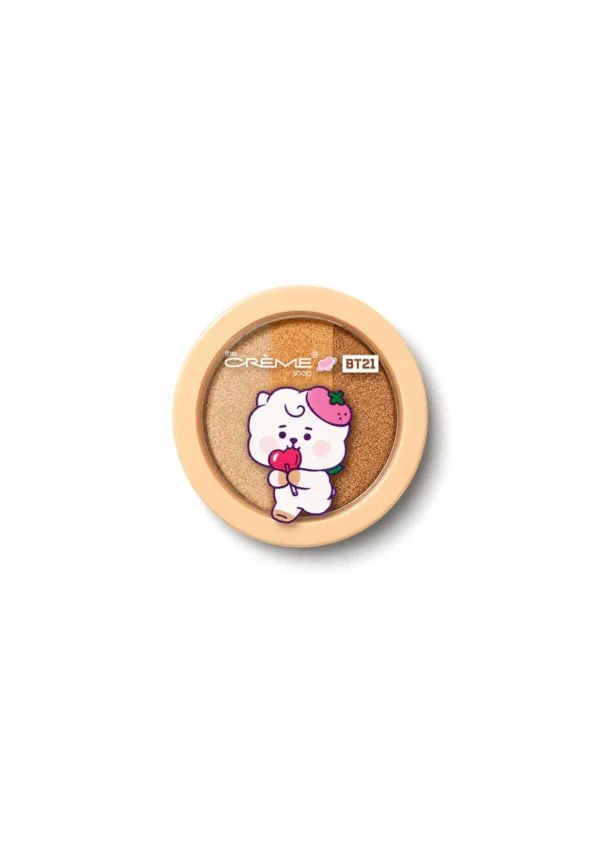 The Crème Shop x BT21 Trío Sombras Baby RJ Golden Lolly Shimmery Eyeshadow