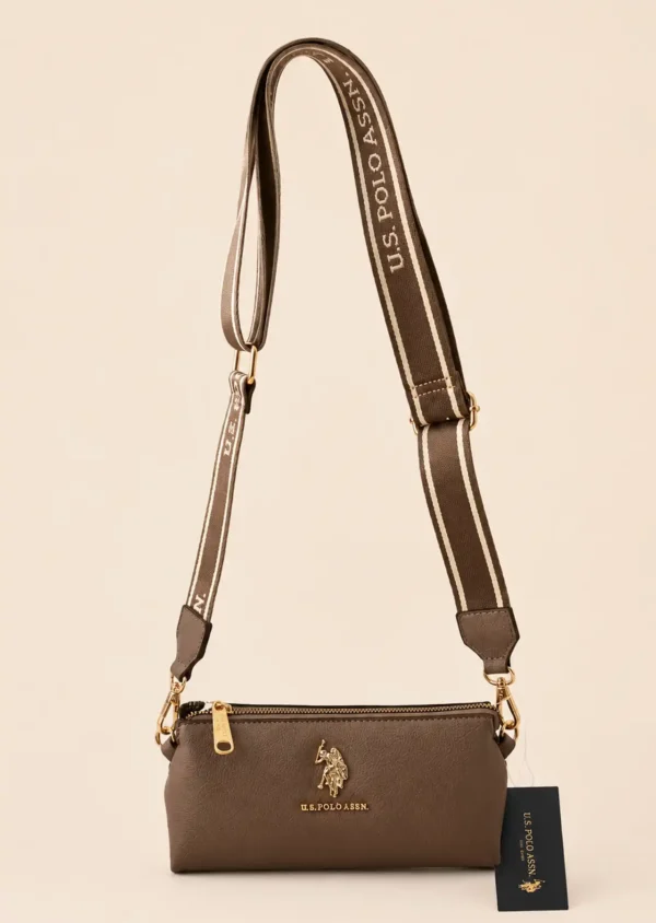 Bolso Crossbody U.S. POLO ASSN. Taupe Café