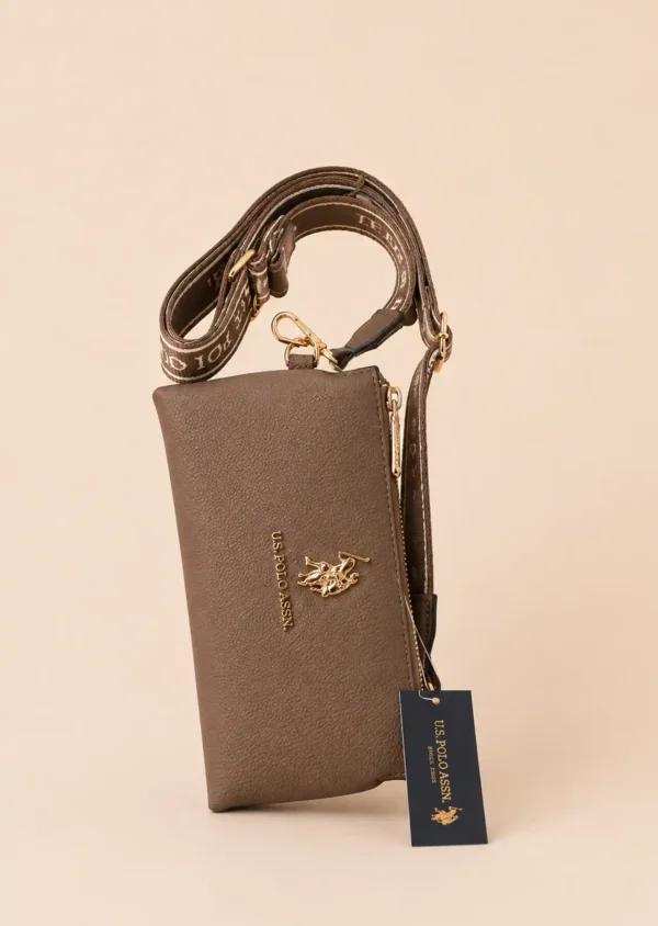 Bolso Crossbody U.S. POLO ASSN. Taupe Café