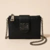 Tarjetero Crossbody Steve Madden Negro con Cadena