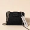 Tarjetero Crossbody Steve Madden Negro con Cadena