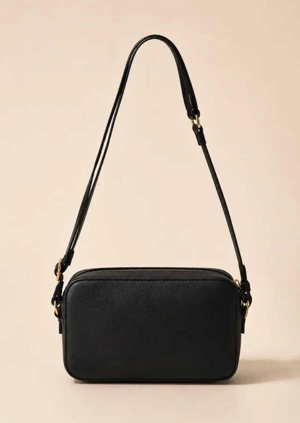 Bolso Crossbody Tommy Hilfiger Negro con Detalle Tricolor