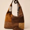 Steve Madden Patchwork Hobo Bag, Brown Multi