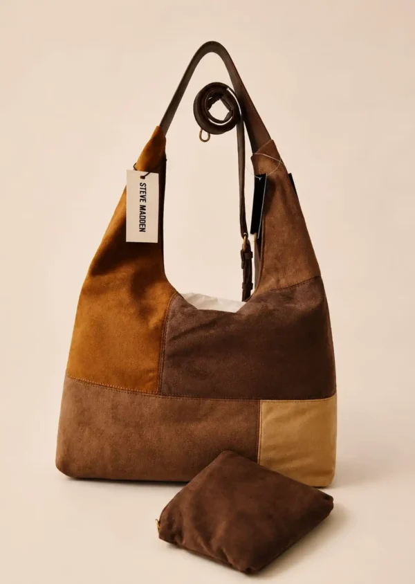 Steve Madden Patchwork Hobo Bag, Brown Multi