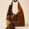 Steve Madden Patchwork Hobo Bag, Brown Multi