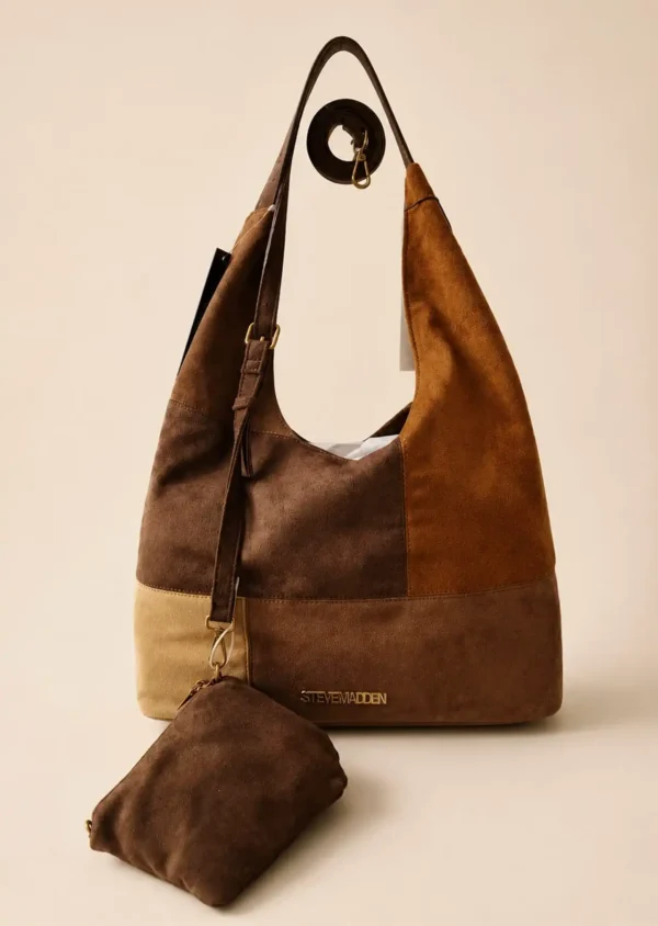 Steve Madden Patchwork Hobo Bag, Brown Multi