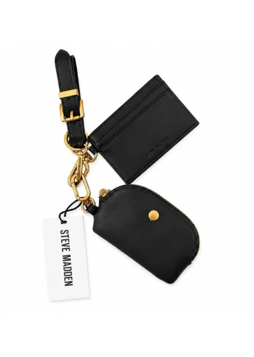 Steve Madden Set de Cartera Muñequera de 3 Piezas Negro